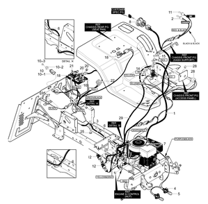 Part Location Diagram of 690061 Briggs and Stratton Indicator Harness